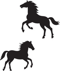 silhouette of a horse ,horse silhouette vector ,horse, animal, silhouette, farm, illustration, running, stallion, horses, art, sport, tail, race, outline, equine, nature, vector, black, animals, mamma