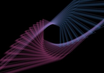 3d render of a spiral staircase