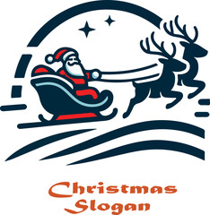 Cartoon vector illustration of fish and penguin for Christmas and holiday design