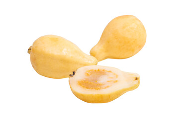 Yellow guava isolated