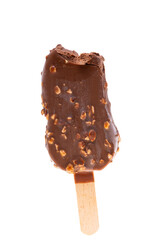 Ice cream on a stick isolated