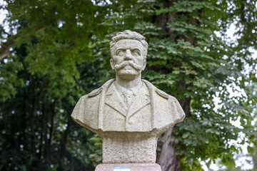 Guy de Maupassant bust in Rouen, France