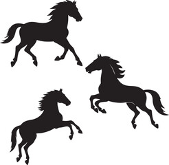 silhouette of a horse ,horse silhouette vector ,horse, animal, silhouette, farm, illustration, running, stallion, horses, art, sport, tail, race, outline, equine, nature, vector, black, animals, mamma