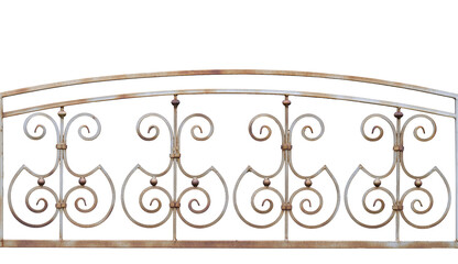 metal fence isolated