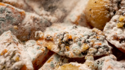 Macro texture of sliced red boiled beetroot and white grated horseradish. Close-up of fresh salad ingredients contrast. Healthy root vegetable food background