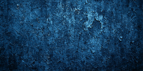Abstract blue water surface with a grunge texture and vintage paper pattern creates a rough turquoise wall backdrop design on an aged canvas material