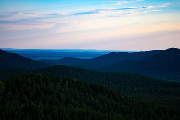 Kazakh hills, North Kazakhstan region. Imantau.