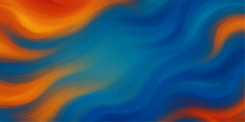 Colorful abstract background with flowing wave patterns and soft blue silk texture