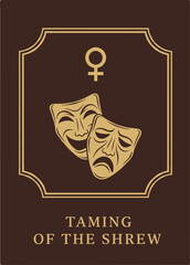 Taming of the Shrew Shakespeare play poster mask