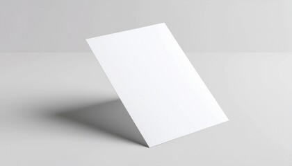 Blank Paper Mockup with Soft Natural Shadow
