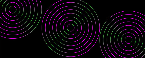 Set of gradient radial signal, sonar wave, soundwave, broken circle icon