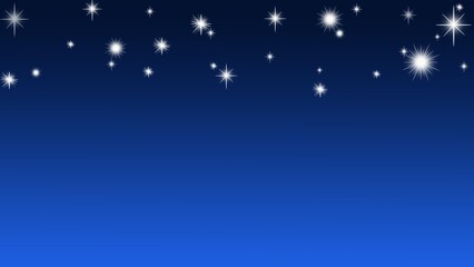 starry night sky gradient background with sparkling stars