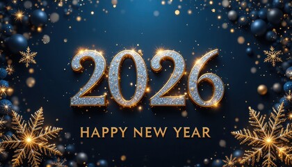 Happy New Year 2026 Festive Background