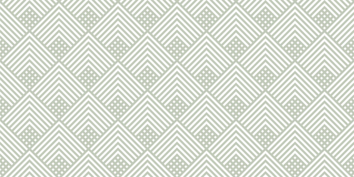 Vector geometric lines seamless pattern. Subtle light green texture with squares, rhombuses, stripes, chevron, triangles. Simple abstract geometry. Modern minimal background. Trendy repeating design