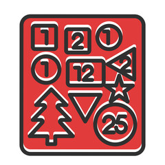 Merry Christmas day icon