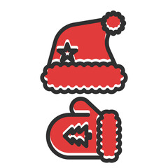Santa claus clothes icon