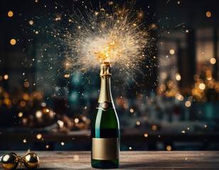 Champagne Bottle Celebration