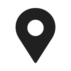 Location or map pin icon symbol. vector illustration
