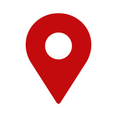Location or map pin icon symbol. vector illustration