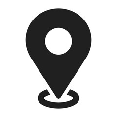 Location or map pin icon symbol. vector illustration