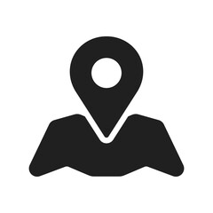 Location Pin Icon Vector Flat and Clean Look Isolated