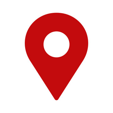 Location or map pin icon symbol. vector illustration