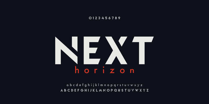 Abstract modern urban alphabet fonts. Typography sport, simple, technology, fashion, digital, future creative logo font. vector illustration