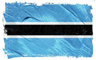 Textured depiction with brushstroke finish showcasing light blue, white and black horizontal stripes on a distressed, slightly grunge black background.
