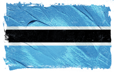 Textured depiction with brushstroke finish showcasing light blue, white and black horizontal stripes on a distressed, slightly grunge black background.