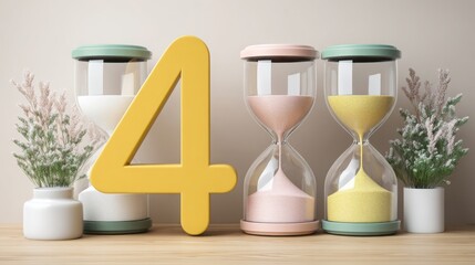 Casual launch countdown icon concept featuring days or weeks countdown for event planning and launch strategies