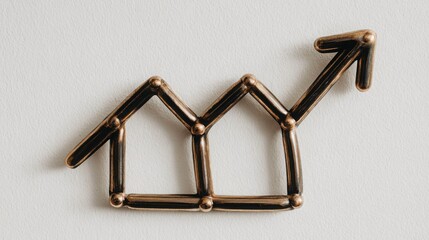 House as a central element of christmas trends illustrated with a jagged line concept for seasonal home insights