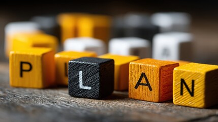 Conceptual representation of a block roadmap with twelve sections illustrating a yearly planning strategy