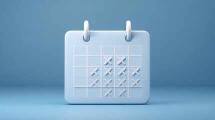 Calendar icon concept for tracking creative wins presented as a visual tool for organizing monthly accomplishments