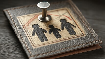 Couple exploring family language heritage learning map icon concept roadmap for cultivating cultural identity and linguistic skills