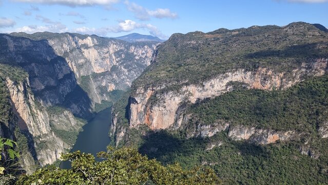 Panoramic View Over Sumidero Canyon and River