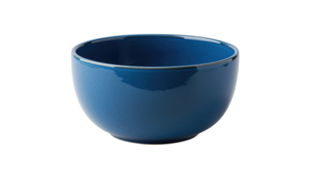 Blue ceramic cup isolated on transparent background