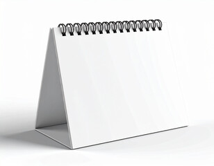 Desk calendar mock up isolated on white background	