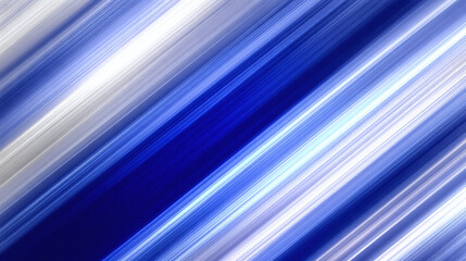 Abstract image of blue and white diagonal lines. The interplay of colors and shapes creates a sense of movement and energy
