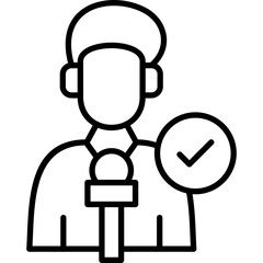 Reporter Icon Vector Element