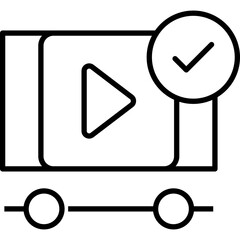 Video Editor Icon Vector Element