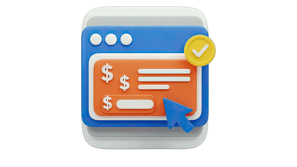 Online Payment Approved: Digital Illustration of Financial Transaction