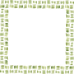 Minimal Green Pattern Watercolor Decorative Frame