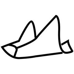 vector illustration of a bird outline icon