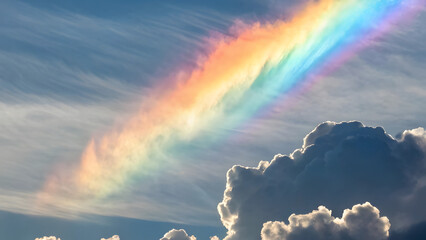 fire rainbow sky phenomenon clouds spectrum colors nature atmosphere rare beauty