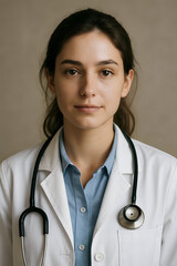 female doctor with stethoscope