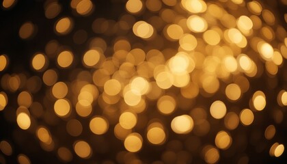 Golden bokeh lights background creating festive, glamorous, and celebratory atmosphere