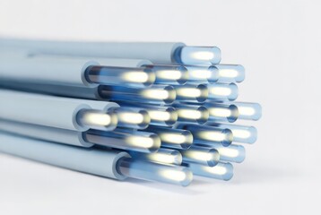 Digital signal stacks in layered fiber optics insights on light pulses and applications