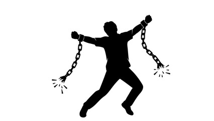 Factory Floor Illustration - BW Flat Design