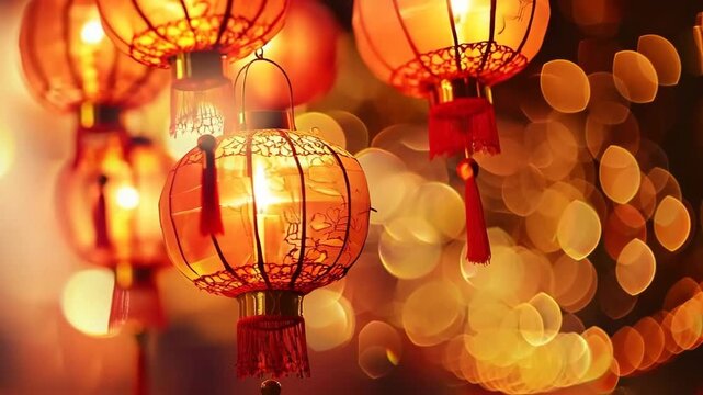 Holiday composition for celebrate chinese festival of lanterns