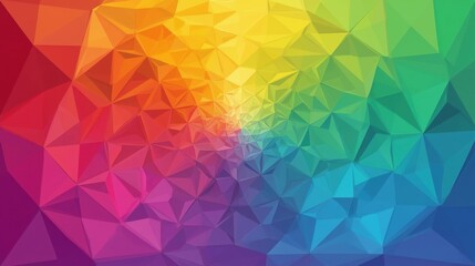 Fototapeta premium Colorful abstract background with low poly geometric gradient pattern